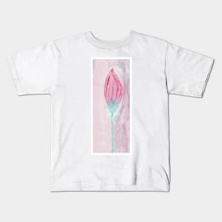 Pink Tulip Painting Kids T-Shirt